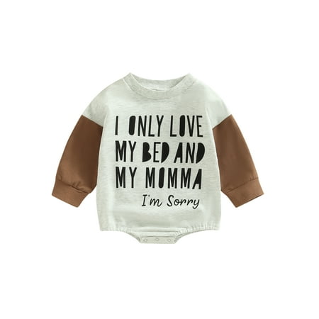 Genuiskids Baby Girl Boy Romper Long Sleeve Letters Print Buttons Decoration Spring Short Jumpsuit
Genuiskids Baby Girl Boy Romper Long Sleeve Letters Print Buttons Decoration Spring Short Jumpsuit
