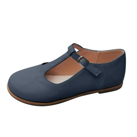 TOYFUNNY Womens Round Toe Shallow Mouth Slip-On Casual Shoes