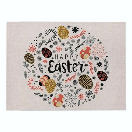 QYY Easter Placemat Cute Rabbit Placemat Cartoon Rabbit Placemat Anti Scalding Table Decoration
QYY Easter Placemat Cute Rabbit Placemat Cartoon Rabbit Placemat Anti Scalding Table Decoration