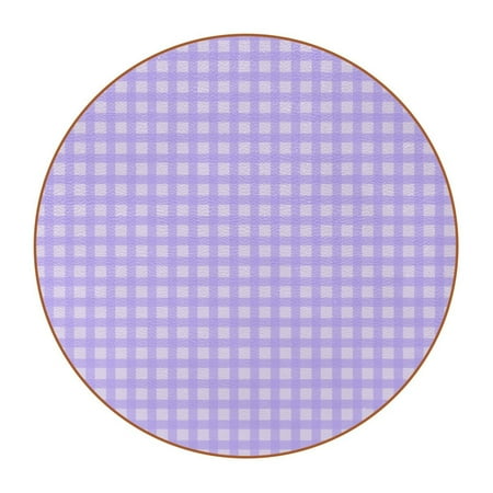 OWNTA Lilac Plaid Pattern Premium Microfiber Leather Round Coasters (6PCS) - 11x11 cm/4.3x4.3 in - Durable & Stylish Cup Mat Set
OWNTA Lilac Plaid Pattern Premium Microfiber Leather Round Coasters (6PCS) - 11x11 cm/4.3x4.3 in - Durable & Stylish Cup Mat Set