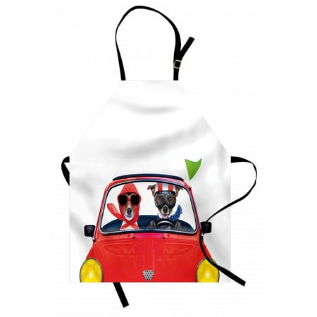 Dog Driver Apron Jack Russell Couple Just Married in a Car for Summer Vacation Honeymoon Theme Unisex Kitchen Bib Apron with Adjustable Neck for Cooking Baking Gardening Multicolor by Ambesonne
Dog Driver Apron Jack Russell Couple Just Married in a Car for Summer Vacation Honeymoon Theme Unisex Kitchen Bib Apron with Adjustable Neck for Cooking Baking Gardening Multicolor by Ambesonne