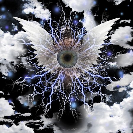 Winged Eye Eye of God Poster Print by Bruce Rolff/Stocktrek Images