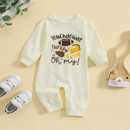 Toddler Boys Rompers Long Sleeve Cartoon Letter Football Prints Onesie Fall Winter Jumpsuits Clothes
Toddler Boys Rompers Long Sleeve Cartoon Letter Football Prints Onesie Fall Winter Jumpsuits Clothes