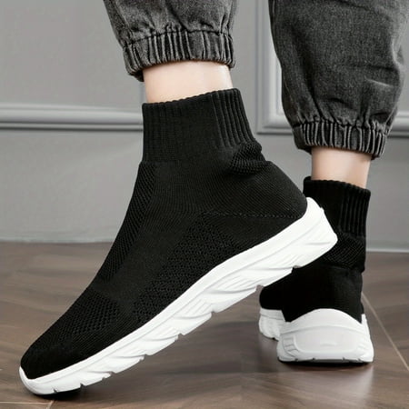 Men‘s Stylish Slip On Sock Shoes Athletic High Top Breathable Woven Knit Lightweight Running Sneakers
Men‘s Stylish Slip On Sock Shoes Athletic High Top Breathable Woven Knit Lightweight Running Sneakers