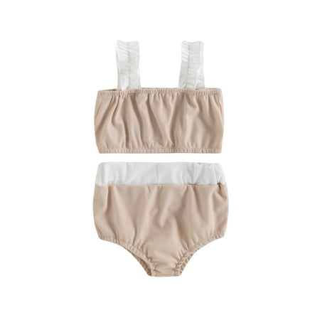 Bagilaanoe Toddler Baby Girls Swimsuits 2 Piece Bikinis Set Contrast Color Sleeveless Tank Tops + Shorts 6M 12M 18M 24M 3T 4T Kids Swimwear Bathing Suit Beachwear
Bagilaanoe Toddler Baby Girls Swimsuits 2 Piece Bikinis Set Contrast Color Sleeveless Tank Tops + Shorts 6M 12M 18M 24M 3T 4T Kids Swimwear Bathing Suit Beachwear