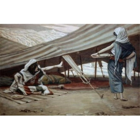 Posterazzi SAL99928 Sarah Sarai Sends Hagar Away James Tissot 1836-1902 French Jewish Museum New York Poster Print - 18 x 24 in.