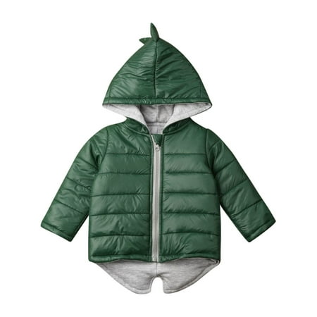 Xingqing Toddler Baby Boy Girl Padded Coat 3D Dinosaur Winter Hooded Outerwear Jacket with Zipper
Xingqing Toddler Baby Boy Girl Padded Coat 3D Dinosaur Winter Hooded Outerwear Jacket with Zipper