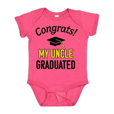 Inktastic Congrats! My Uncle Graduated with Cap Gift Baby Boy or Baby Girl Bodysuit
Inktastic Congrats! My Uncle Graduated with Cap Gift Baby Boy or Baby Girl Bodysuit