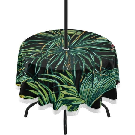 Hyjoy Tropical Flowers Round Tablecloth 60 Outdoor Table Covers with Umbrella Hole and Zipper for Kitchen Dining Picnic Party Home Decor
Hyjoy Tropical Flowers Round Tablecloth 60 Outdoor Table Covers with Umbrella Hole and Zipper for Kitchen Dining Picnic Party Home Decor