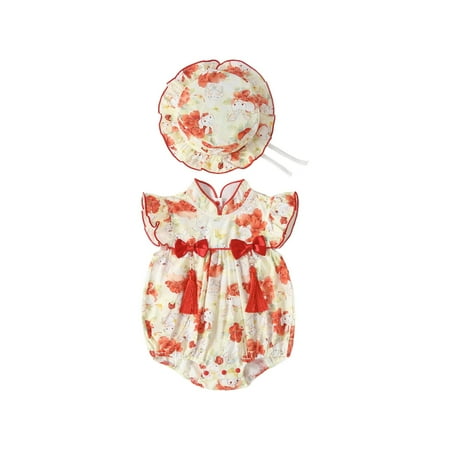 Baby Jumpsuit Cute Short Sleeve Bow Tie Rabbit Print Baby Climbing Suit With Baby Cap
Baby Jumpsuit Cute Short Sleeve Bow Tie Rabbit Print Baby Climbing Suit With Baby Cap