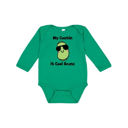 Inktastic Cool Beans Cousin Gift Baby Boy or Baby Girl Long Sleeve Bodysuit