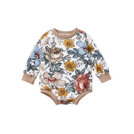 jaweiwi Baby Girls Autumn Ribbed Romper Long Sleeve O Neck Loose Floral Casual Playsuits Size 0 6 12 18 24 M
jaweiwi Baby Girls Autumn Ribbed Romper Long Sleeve O Neck Loose Floral Casual Playsuits Size 0 6 12 18 24 M