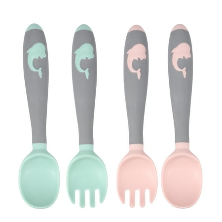 2 Sets Safe Baby Tableware Infant Feeding Spoon and Fork Anti-Skid Infant Spoon
2 Sets Safe Baby Tableware Infant Feeding Spoon and Fork Anti-Skid Infant Spoon