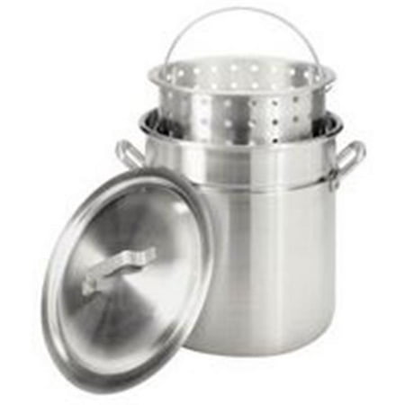 Barbour Int L Stock Pot Fry/Stmr W/Lid 42 Qt 4042