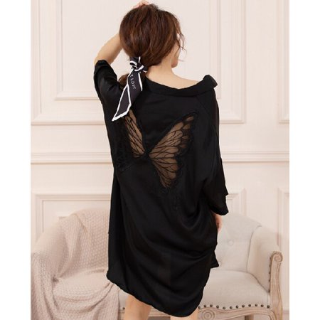 PIKADINGNIS New Arrivals Spring Summer Silk Womens Sleepwear Bow Short Sexy Sleepshirt White Shirt Ladies Nightgown Girl Outwear Nightdress
PIKADINGNIS New Arrivals Spring Summer Silk Womens Sleepwear Bow Short Sexy Sleepshirt White Shirt Ladies Nightgown Girl Outwear Nightdress