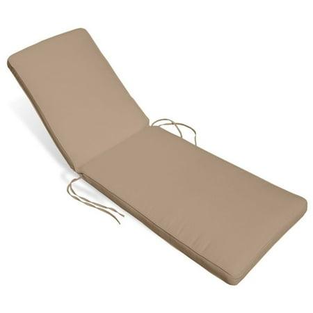 Pemberly Row Contemporary Chaise Lounge Cushion in Antique Beige