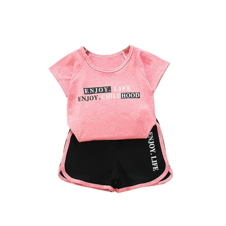 EHTMSAK Infant Baby Toddler Children Girl T Shirts and Set Clothing Set Outfits Summer Short Sleeve Pink 6M-7Y 120
EHTMSAK Infant Baby Toddler Children Girl T Shirts and Set Clothing Set Outfits Summer Short Sleeve Pink 6M-7Y 120