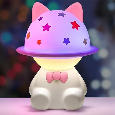 AWOFOT Cat Night Light for Kids Multicolor Fusion Brightness Adjustable Rechargeable Cat Lamp Press Control Kids Night Lights for Bedroom Cute Lamp Cat Gifts for Girls/Boys/Toddler
AWOFOT Cat Night Light for Kids Multicolor Fusion Brightness Adjustable Rechargeable Cat Lamp Press Control Kids Night Lights for Bedroom Cute Lamp Cat Gifts for Girls/Boys/Toddler