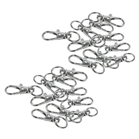 20Pcs Metal Clasp Swivel Trigger Clips Snap Hooks Key Ring Bags DIY Craft Silver
20Pcs Metal Clasp Swivel Trigger Clips Snap Hooks Key Ring Bags DIY Craft Silver