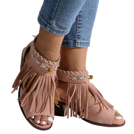 Cathalem Cute Diamond Sandals for Women Sandals For Women Ladies Heel High Heel Back Zipper Tassel Women s Lace up Sandals Pink 7
Cathalem Cute Diamond Sandals for Women Sandals For Women Ladies Heel High Heel Back Zipper Tassel Women s Lace up Sandals Pink 7