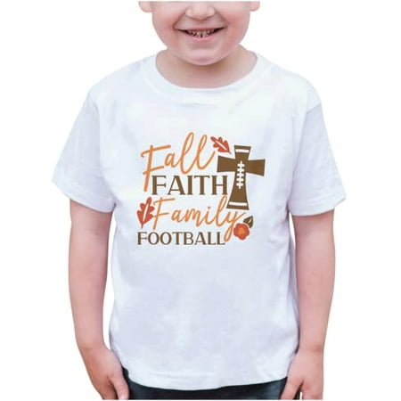 7 ate 9 Apparel Kids Happy Thanksgiving Shirts - Fall Faith Family Football - White Shirt 3T
7 ate 9 Apparel Kids Happy Thanksgiving Shirts - Fall Faith Family Football - White Shirt 3T