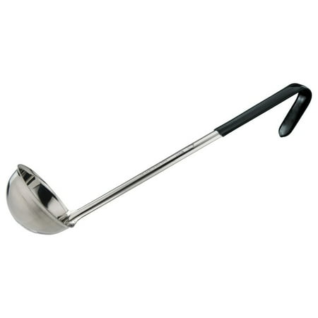 Prime One Piece Ladle Stainless Steel Black Handle 4 oz 3 packs