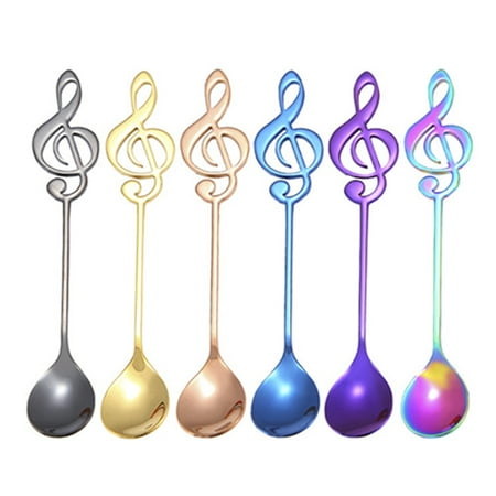 Music Note Spoons Stainless Steel Creative Cute Teaspoons Musical Notation Shaped Cute Kitchen Utensil Spoon Set
Music Note Spoons Stainless Steel Creative Cute Teaspoons Musical Notation Shaped Cute Kitchen Utensil Spoon Set