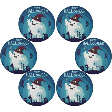 SKYSONIC Ghost Halloween Round Placemats for Dining Table Non-Slip Heat-Resistant Polyester Table Mats Set of 6 Washable Table Mats for Kitchen Dining Table Decoration
SKYSONIC Ghost Halloween Round Placemats for Dining Table Non-Slip Heat-Resistant Polyester Table Mats Set of 6 Washable Table Mats for Kitchen Dining Table Decoration