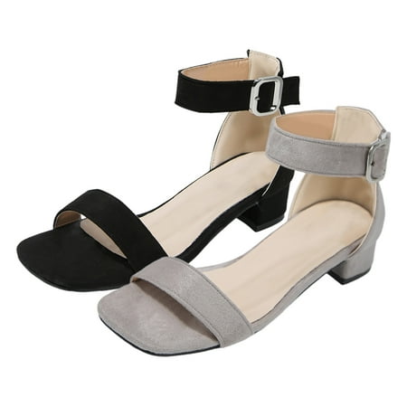 XDDST Medium Heel Womens Dressy Sandals Women Sandals Fashion New Pattern Simple Solid Color Open Toe Breathable and Comfortable Thick Heel Square Heel Buckle Strap Summer Shoes 
XDDST Medium Heel Womens Dressy Sandals Women Sandals Fashion New Pattern Simple Solid Color Open Toe Breathable and Comfortable Thick Heel Square Heel Buckle Strap Summer Shoes