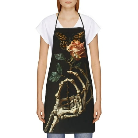 Goofa Bib Apron Unisex Aprons Adjustable Waterdrop Resistant Cooking Kitchen Apron for Chef Skeleton Hand Rose Butterfly Pattern Apron Bulk
Goofa Bib Apron Unisex Aprons Adjustable Waterdrop Resistant Cooking Kitchen Apron for Chef Skeleton Hand Rose Butterfly Pattern Apron Bulk