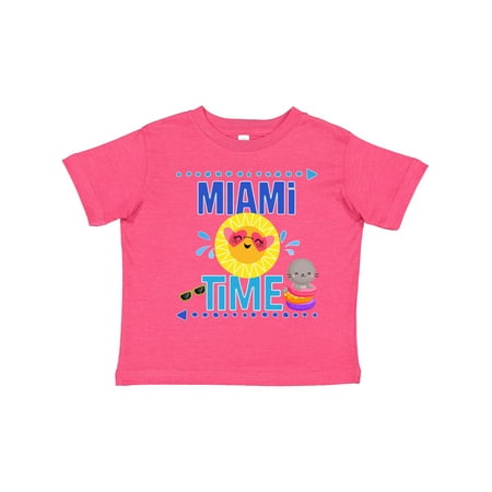 Inktastic Miami Florida Vacation Gift Gift Toddler Toddler Girl T-Shirt