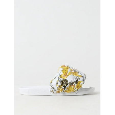 Versace Jeans Couture Flat Sandals Woman White Woman
