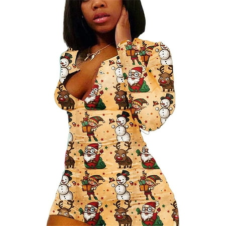 Ma&Baby Womens Christmas Long Sleeve Jumpsuit Bodysuit Bodycon Pajamas Playsuit Rompers
Ma&Baby Womens Christmas Long Sleeve Jumpsuit Bodysuit Bodycon Pajamas Playsuit Rompers