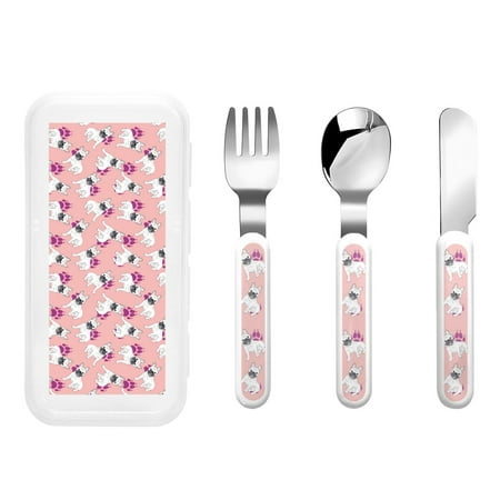 Lukts Bulldog for Children s Knife Fork and Spoon Three-Piece Set Stainless Steel Children and Toddler Safety Cutlery with Outer Box
Lukts Bulldog for Children s Knife Fork and Spoon Three-Piece Set Stainless Steel Children and Toddler Safety Cutlery with Outer Box