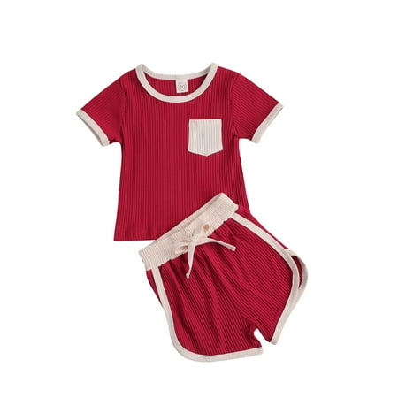 Coduop Baby Boys Girls 2Pcs Outfits Cotton Short Sleeve T-shirt Top+Shorts Set Tracksuit Loungewear
Coduop Baby Boys Girls 2Pcs Outfits Cotton Short Sleeve T-shirt Top+Shorts Set Tracksuit Loungewear