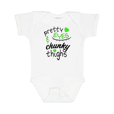 Inktastic Pretty Eyes and Chunky Thighs Green Hearts Gift Baby Boy or Baby Girl Bodysuit
Inktastic Pretty Eyes and Chunky Thighs Green Hearts Gift Baby Boy or Baby Girl Bodysuit