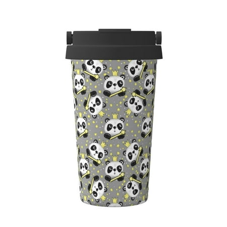 Hirioo Panda With Crown And Stars for Coffee Travel Mug Insulated Coffee Mug with Lid
Hirioo Panda With Crown And Stars for Coffee Travel Mug Insulated Coffee Mug with Lid