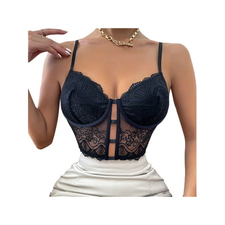 Raruxxin Women Sexy Corset Camisole Floral Lace Hollow See-through V-neck Sleeveless Crop Tops Bustier Waist Cincher
Raruxxin Women Sexy Corset Camisole Floral Lace Hollow See-through V-neck Sleeveless Crop Tops Bustier Waist Cincher