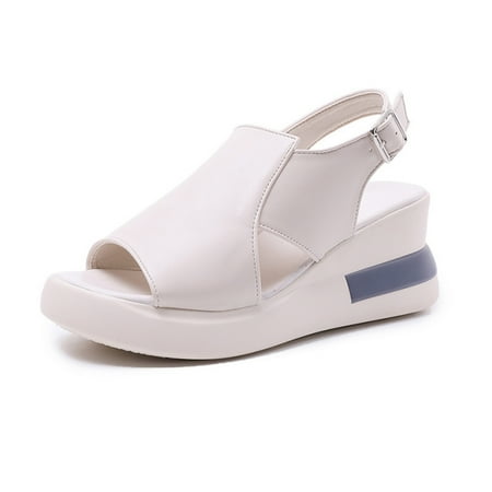 Thick Sole Sandals for Women Soft and Wide Sandals with Leather Upper for Shopping Driving Walking 36 Beige Sandal
Thick Sole Sandals for Women Soft and Wide Sandals with Leather Upper for Shopping Driving Walking 36 Beige Sandal