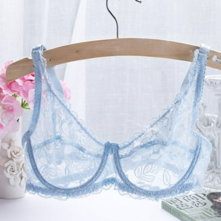 YIWEI 2018 Women’S Comfy Lingerie Lace Transparent Bra Underwire Bra Underwear Light Blue 90B
YIWEI 2018 Women’S Comfy Lingerie Lace Transparent Bra Underwire Bra Underwear Light Blue 90B