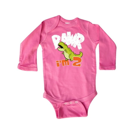 Inktastic RAWR I m 2! Baby Tyranosaurus Rex Gift Baby Boy or Baby Girl Long Sleeve Bodysuit
Inktastic RAWR I m 2! Baby Tyranosaurus Rex Gift Baby Boy or Baby Girl Long Sleeve Bodysuit