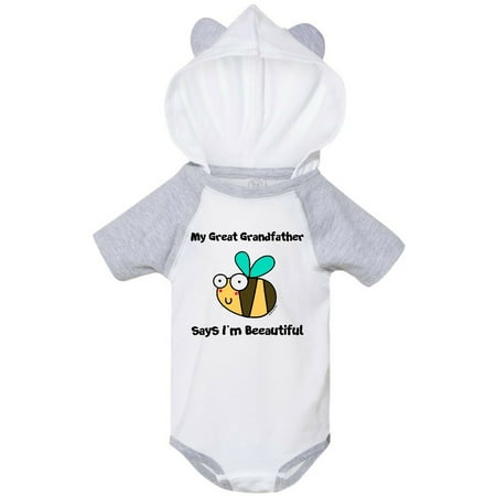 Inktastic Bee Great Grandfather says I m Beautiful Gift Baby Boy or Baby Girl Bodysuit
Inktastic Bee Great Grandfather says I m Beautiful Gift Baby Boy or Baby Girl Bodysuit