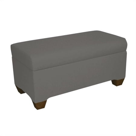 Skyline Furniture Twill Storage Bench in Grey