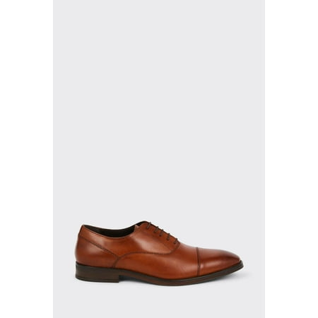 Burton Mens Leather Toe Cap Oxford Shoes