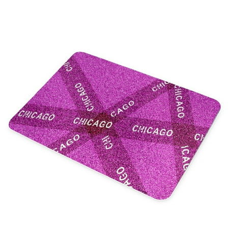 KuzmarK Glass Cheese Cutting Board 11 x7.75 - Chicago Pink Pride