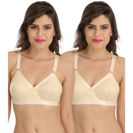 Ossirrio Women Everyday Comfort Full Cup Bra Non Wired Plus Size Cotton Bra Pack of 2
Ossirrio Women Everyday Comfort Full Cup Bra Non Wired Plus Size Cotton Bra Pack of 2