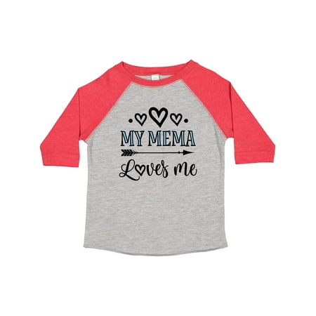Inktastic My Mema Loves Me Girls Outfit Gift Toddler Toddler Girl T-Shirt