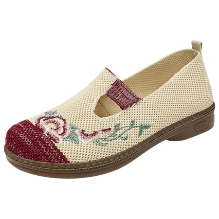 Blphud Women s Shoes Clearance Shoes for Work Women Business Casual Women Casual Shoes Fashionable New Pattern Floral Print Comfortable and Non Slip on Shoes Girls Casual Shoe Red 37
Blphud Women s Shoes Clearance Shoes for Work Women Business Casual Women Casual Shoes Fashionable New Pattern Floral Print Comfortable and Non Slip on Shoes Girls Casual Shoe Red 37