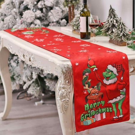 Yubatuo Christmas Table Runner Christmas Decor Green Christmas Runner for Table Funny Xmas Decor Seasonal Winter Home Decor Indoor Outdoor Christmas Party Dining Table Decorations (13 x 72 )
Yubatuo Christmas Table Runner Christmas Decor Green Christmas Runner for Table Funny Xmas Decor Seasonal Winter Home Decor Indoor Outdoor Christmas Party Dining Table Decorations (13 x 72 )