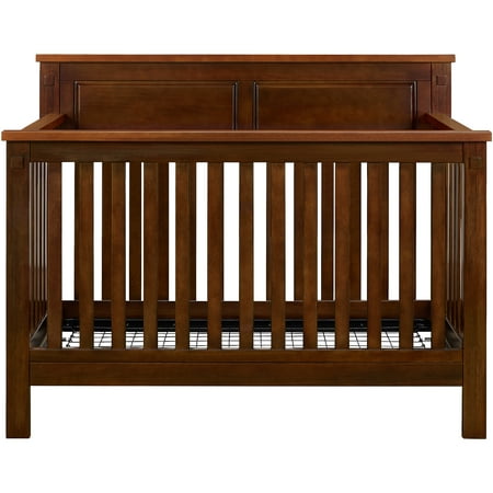 Baby Relax Forrest 4-in-1 Fixed-Side Convertible Crib, Espresso/Walnut